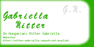 gabriella mitter business card
